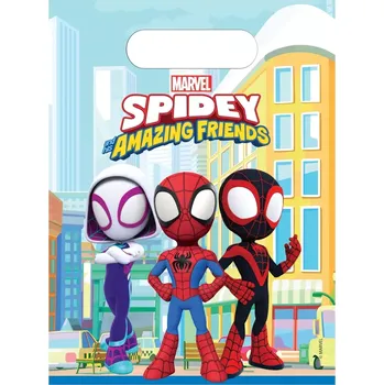 Party dekorace Plastové tašky Spidey 6ks