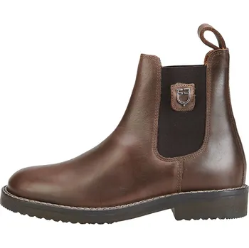 Těžké boty EQUESTRO Pérka kožená Classic Plus Equestro, pro dospělé, hnědá 44