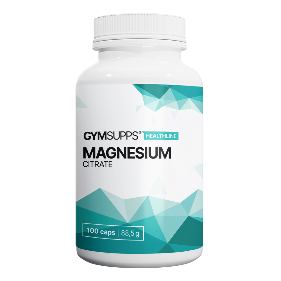 GymSupps Magnesium Citrate - 100 kapslí