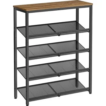 Songmics Vasagle Lorado 93 cm medově hnědý/černý