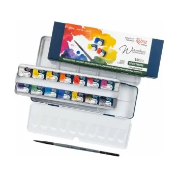 Vodová barva Sada akvarelových barev Rosa 14ks se štětcem – Spectrum