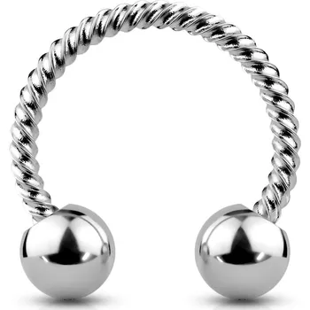 Piercing Šperky4U Piercing podkova vroubkovná - PV1005ST-1208