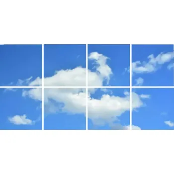 Dekorativní svítidlo Dekorativní LED svítidlo - LED panel - motiv nebe - sada 8 panelů