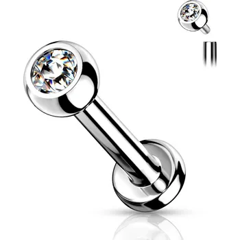 Piercing Šperky4U Piercing do brady TITAN - vnitřní závit - TIT1010C-12083