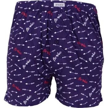 Trenýrky Pánské trenky Andrie s potiskem PS 5951 navy velikost 3XL