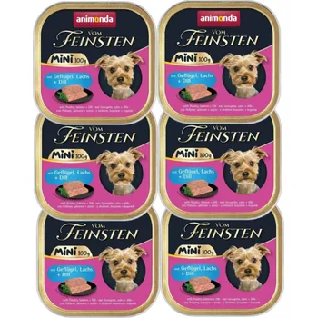 Krmivo pro psa ANIMONDA Vom Feinsten mini adult drůbež/losos/kopr 6x100g