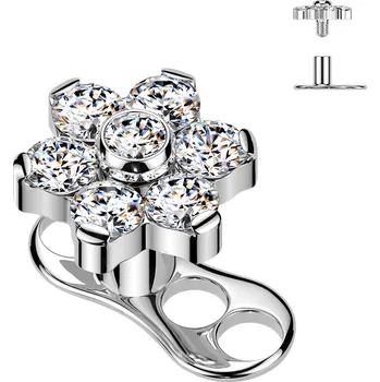 Piercing Šperky4U Kompletní microdermal piercing TITAN - MD052