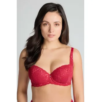 Podprsenka Triola Sexy-Fit balkonová podprsenka červená 26885 - BLV32/cherry / 75 / C f26885-32