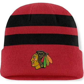 Čepice Fanatics Zimní Čepice Chicago Blackhawks Swipe Cuffed Beanie