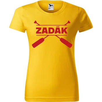 Dámské tričko DOBRÝ TRIKO Dámské tričko s potiskem Zadák pádla Barva: Žlutá, Velikost: XS