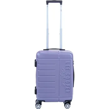 Malý kabinový kufr do letadla Lee Cooper LC33303, ABS, TSA zámek, 55x40x20, 30 l fialová