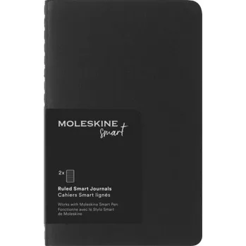 Kancelářské potřeby Moleskine Smart Sešity 2ks černý S, linkovaný