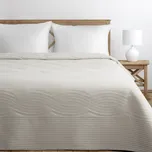 Přehoz na postel GRANAT krémová 220x240 cm Mybesthome