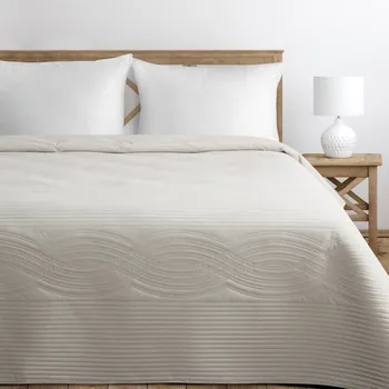 Přehoz na postel GRANAT krémová 220x240 cm Mybesthome