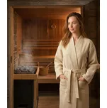 BELUTO Župan do sauny vaflový - krémový Velikost: L