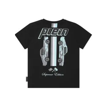 Pánské tričko PHILIPP PLEIN T-Shirt 28225 Černá Regular Fit 6