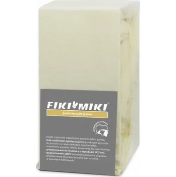 Prostěradlo Fiki Miki Jersey Prostěradlo 90/40 Kremová