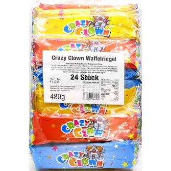Tise Crazy Clown Waffelriegel Kakaové oplatky 24 x 20 g