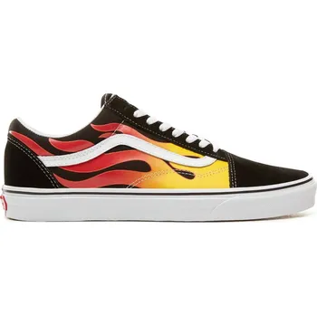 Pánské tenisky lifestylová obuv VANS UA OLD SKOOL (FLAME)BLACK/BLACK/TR WHT - 45