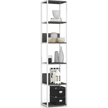 regál Regál LOFT 40 cm bílý/šedý