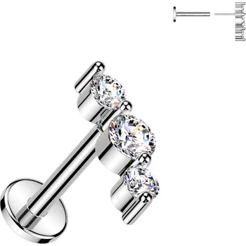 Piercing Šperky4U Piercing do brady - PUSH IN labreta - LB1131