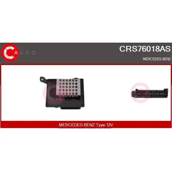 Ventilátor topení a klimatizace Odpor, vnitřní tlakový ventilátor CASCO CRS76018AS