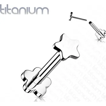 Piercing Šperky4U PUSH IN piercing do brady / ucha TITAN 1,2 x 8 mm - TIT1173-1208