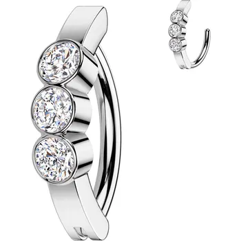 Piercing Šperky4U Piercing do pupíku se zirkony - WP0094