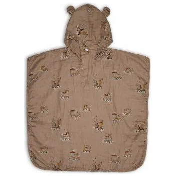 NUUROO Mušelínové Pončo Flor 1 - 2 roky Carnival Train