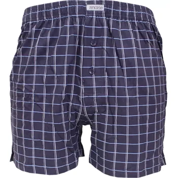 Trenýrky Pánské trenky s kostkovaným vzorem Andrie PS 5953 grafit velikost 3XL