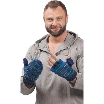 Rukavice Vlněné převlékací rukavice / modré V.