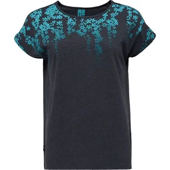 Dámské tričko Dámské tričko LOAP AUKENA XXL Tmavě šedá, Tyrkysová