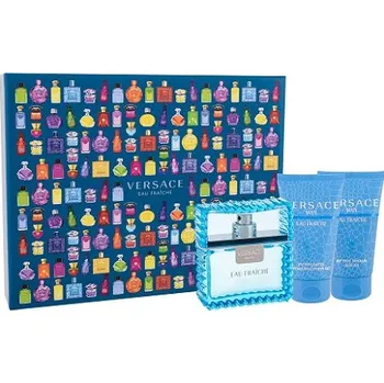 Pánský parfém Versace Man Eau Fraiche dárková sada pro muže toaletní voda 50 ml + sprchový gel 50 ml + balzám po holení 50 ml + Prodloužená možnost vrácení zboží do 30 dnů.