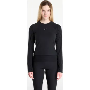 Dámské tričko Tričko Nike Sportswear Chill Knit Women's Tight Long-Sleeve Ribbed Top Black/ Sail M