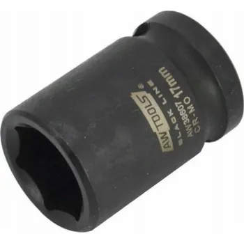Elektrická zásuvka AWTools HEXAGON RÁZOVÁ ZÁSUVKA 1/2 KRÁTKÁ 27mm BLACK LINE