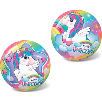 plyšák Míč Malý jednorožec/Little unicorn nafouknutý 23cm v síťce