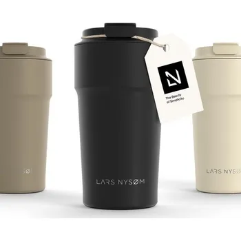 Termoska Termohrnek na kávu LARS NYSØM na cesty 500ml | Cestovní hrnek 0,5 litru s izolací | Nepropustný