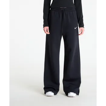 Tepláky Nike Sportswear Phoenix Fleece Women's High-Waisted Wide-Leg Pants Black/ Sail XL