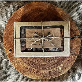 Dárková krabička Nutworld.cz Dárková krabička 2x50g SLANÁ s průhledným víčkem