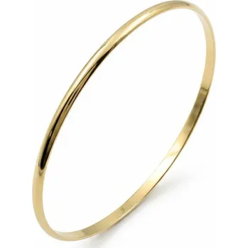 Šperk ŠPERKY-NM, Zlatý náramek pevný kruh 076 Délka náramku: průměr 6.6cm