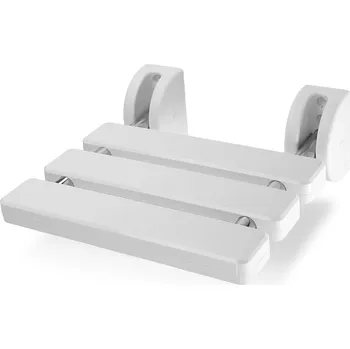 4FIZJO Skládací sprchové sedátko nástěnné 35 x 25 cm bílé