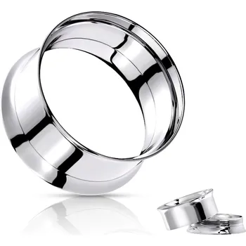 Módní doplněk Šperky4U Šroubovací ocelový tunel do ucha - TN01080ST-04