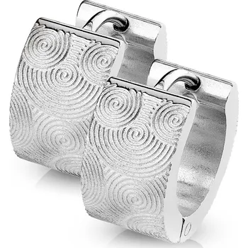 Módní doplněk Šperky4U Ocelové náušnice - kroužky - OPN1258-ST