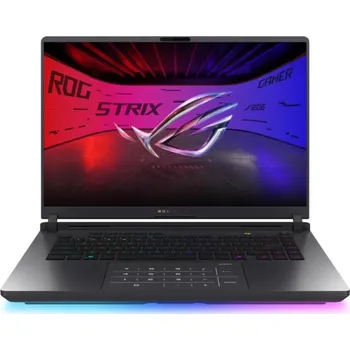 Notebook ASUS NTB ROG Strix G16 (G615LR-NEBULA002), Ultra 9-275HX, 16" 2560 x 1600, 32GB, 1TB SSD, RTX 5070Ti, No OS, Gray