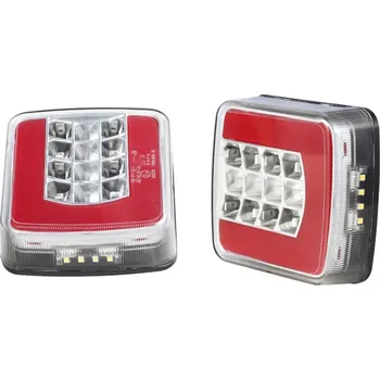 Zadní světlomet KAMAR 25 LED koncové světlo na přívěsný vozík LEVÉ 12V/24V poziční, brzdové, směrové a osvětlení SPZ