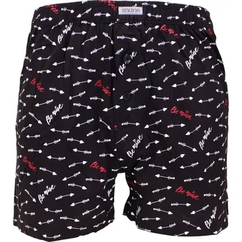 Trenýrky Pánské trenky Andrie s potiskem PS 5951 černá velikost 3XL