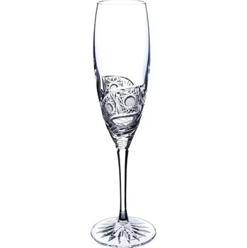 Sklenice BOHEMIA CRYSTAL Broušené sklenice Fiona na šampaňské-flétny 6 ks. Brus kometa.
