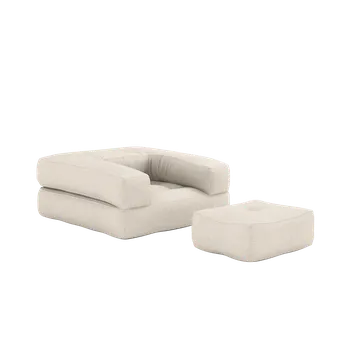 Křeslo KARUP DESIGN Rozkládací křeslo CUBE 3v1 lněné 815914090190