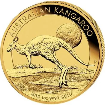 Zlatá mince 100 AUD Australian Kangaroo (Klokan rudý) 1 Oz 2015