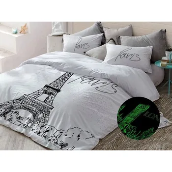 Povlečení Bavlněné povlečení Den v Paříži, noc v Londýně 140x200 70x90